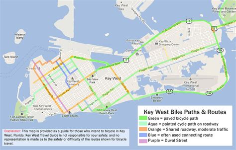 key west bike path map.